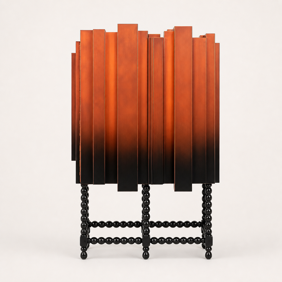 Pebble Display Cabinet — front view
