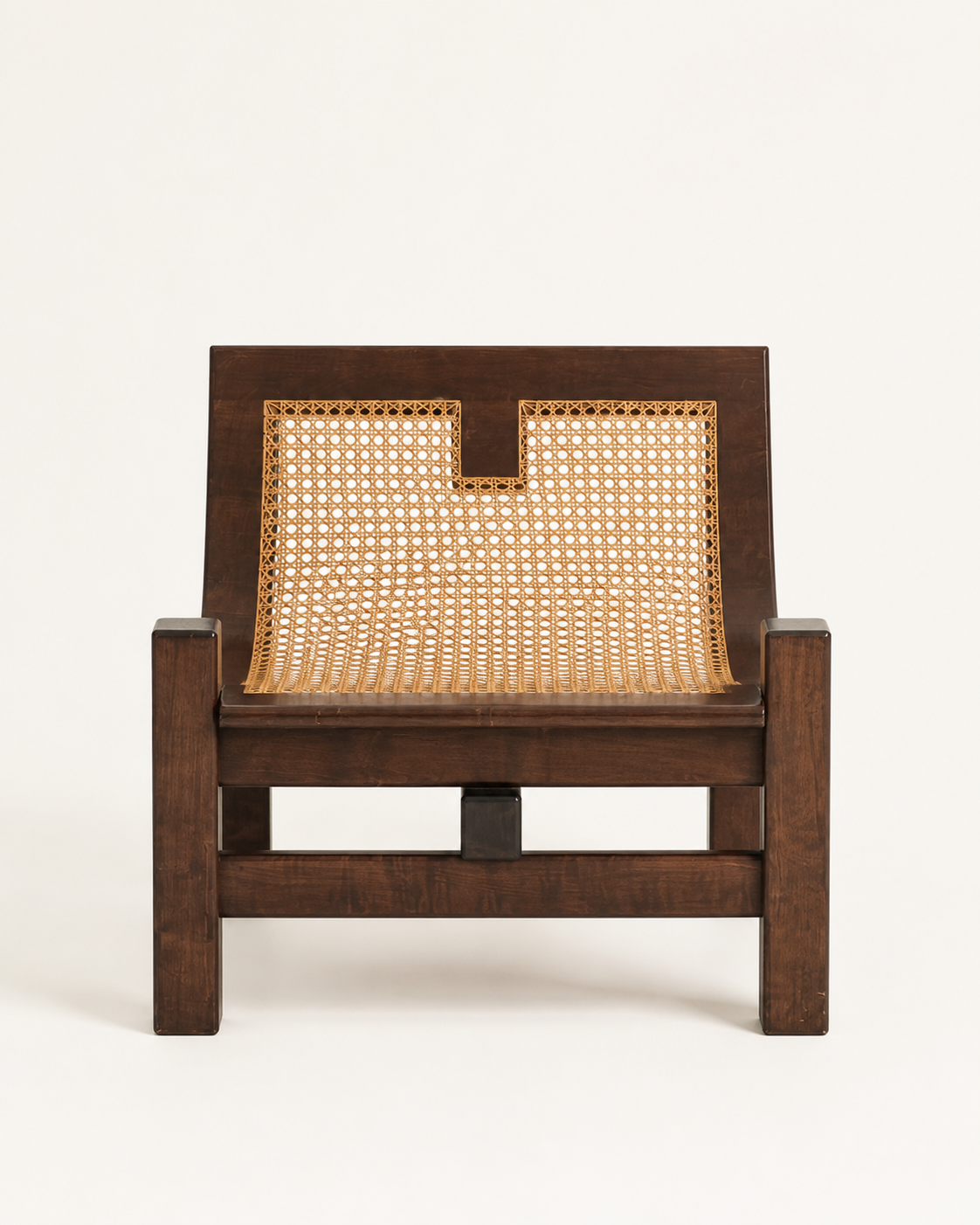 Arc Cane Chair — front view