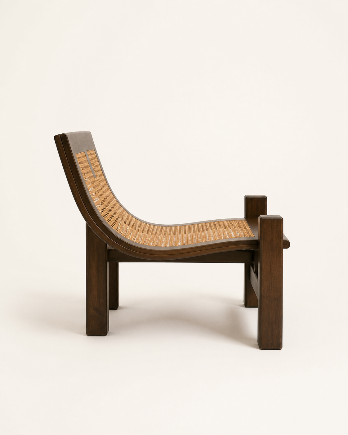 Arc Cane Chair — side view