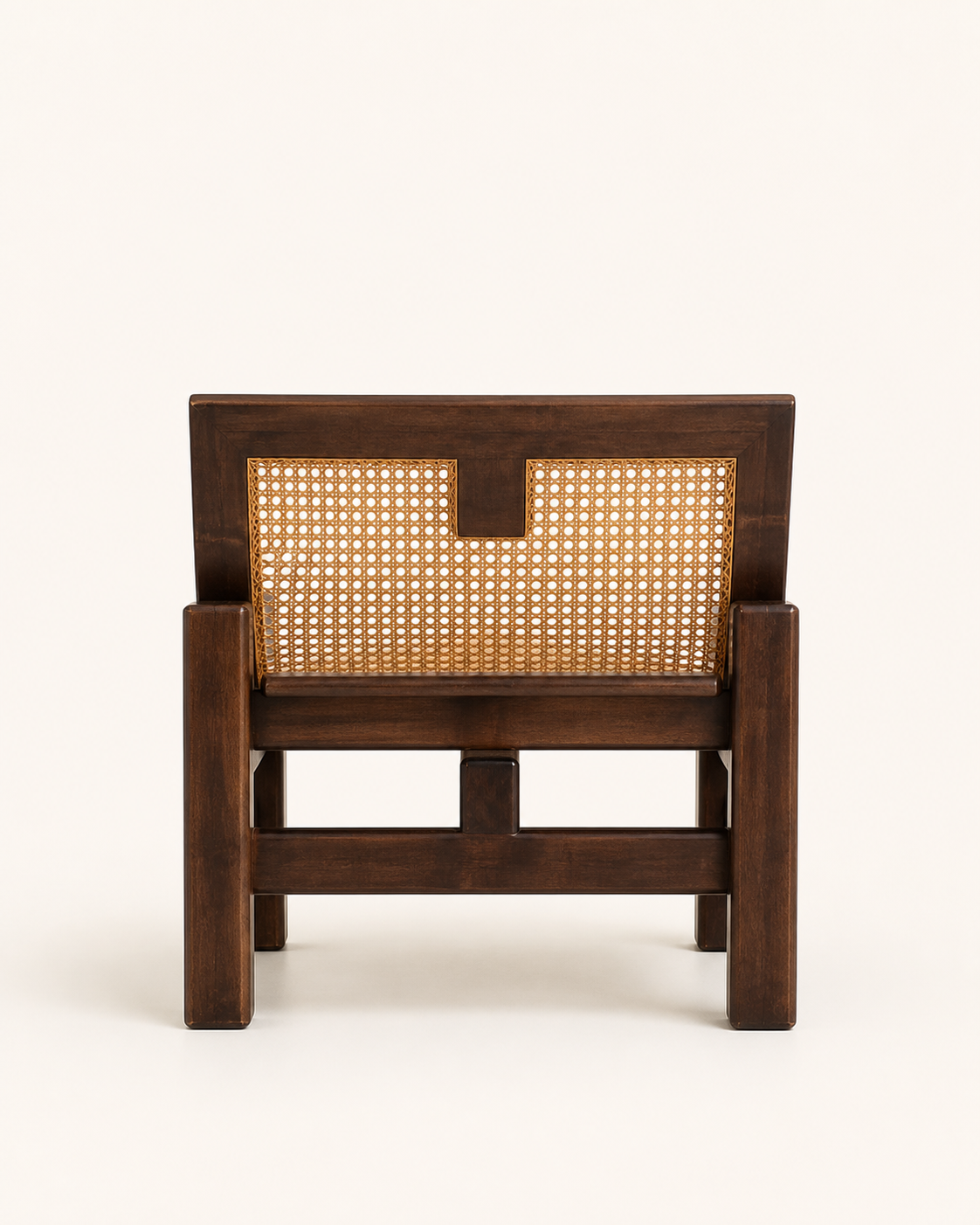 Arc Cane Chair — back view