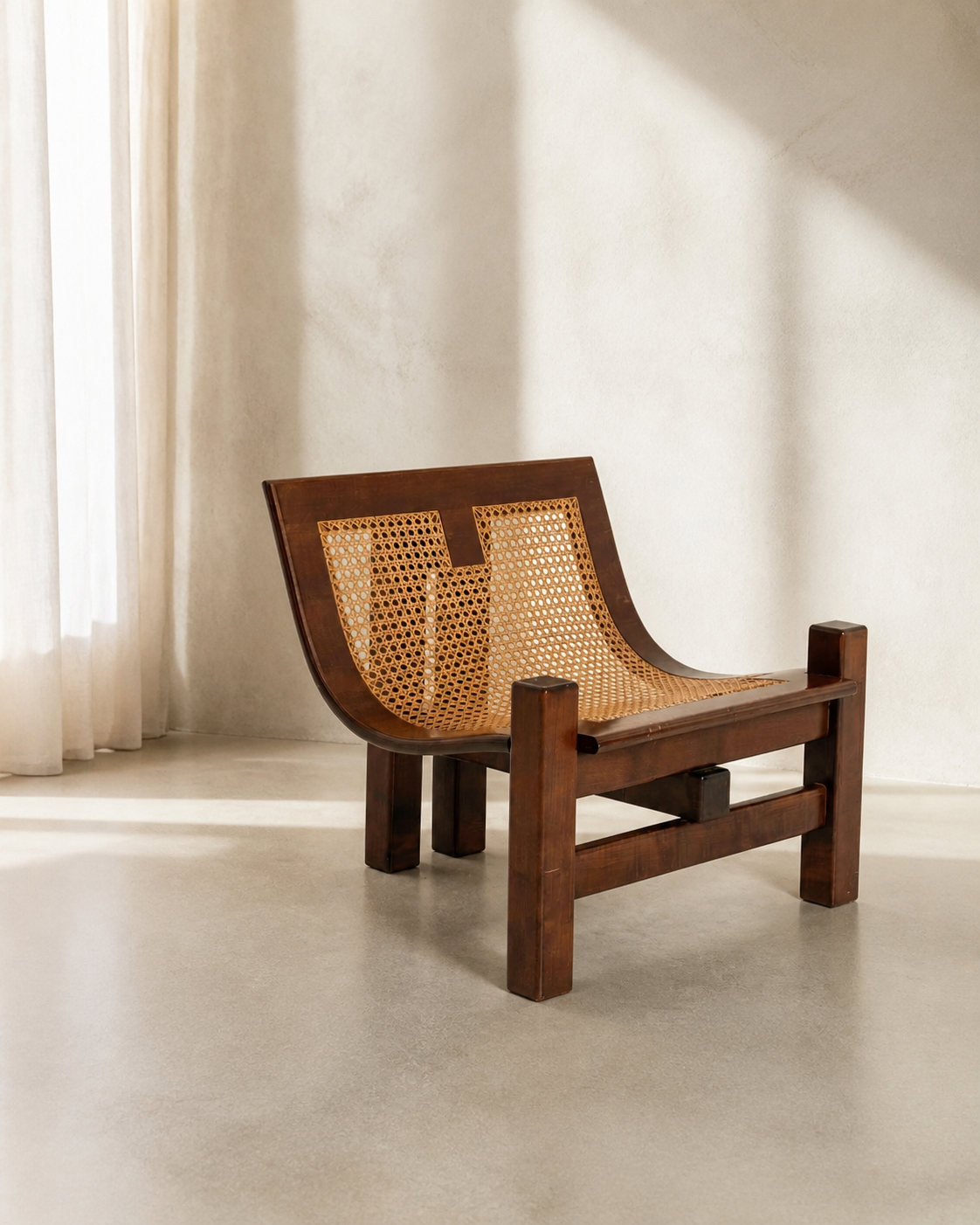Arc Cane Chair — styled interior scene
