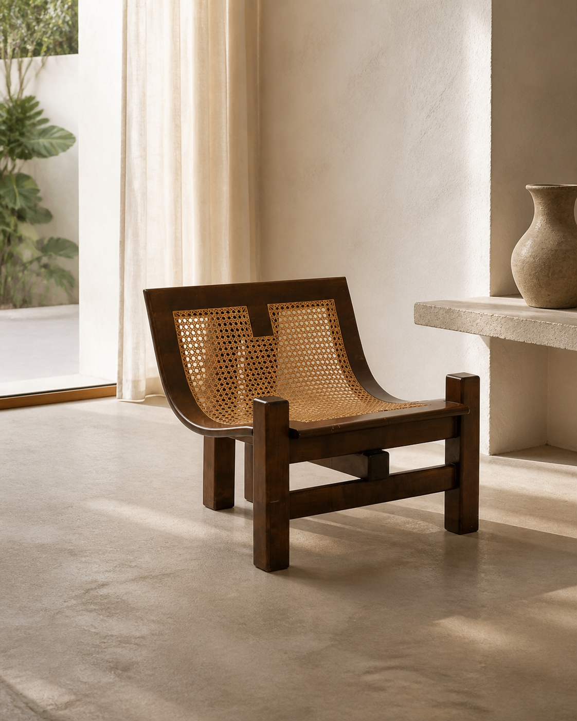 Arc Cane Chair — lifestyle interior scene