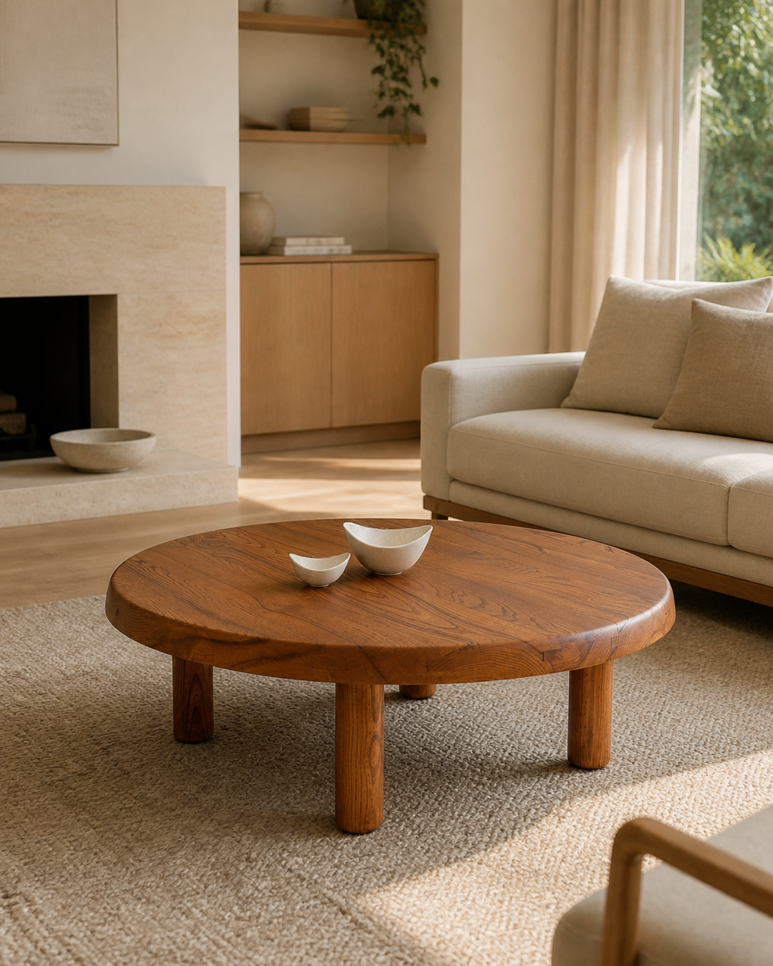 Arc Coffee Table — styled interior scene