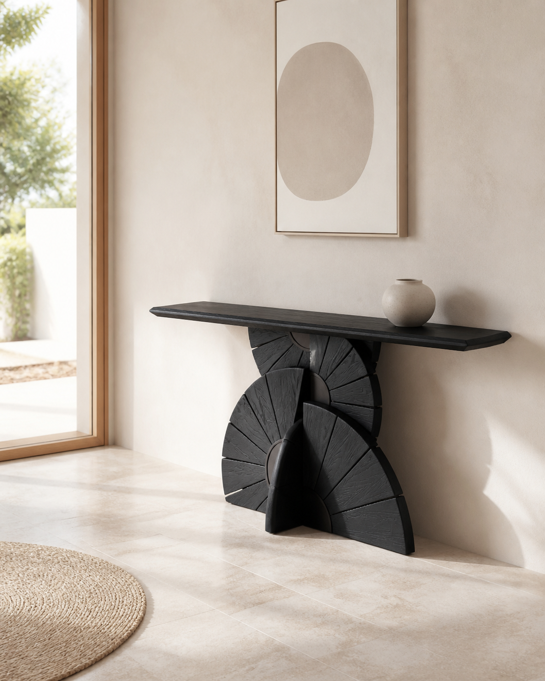 Arc Console Table — styled interior scene