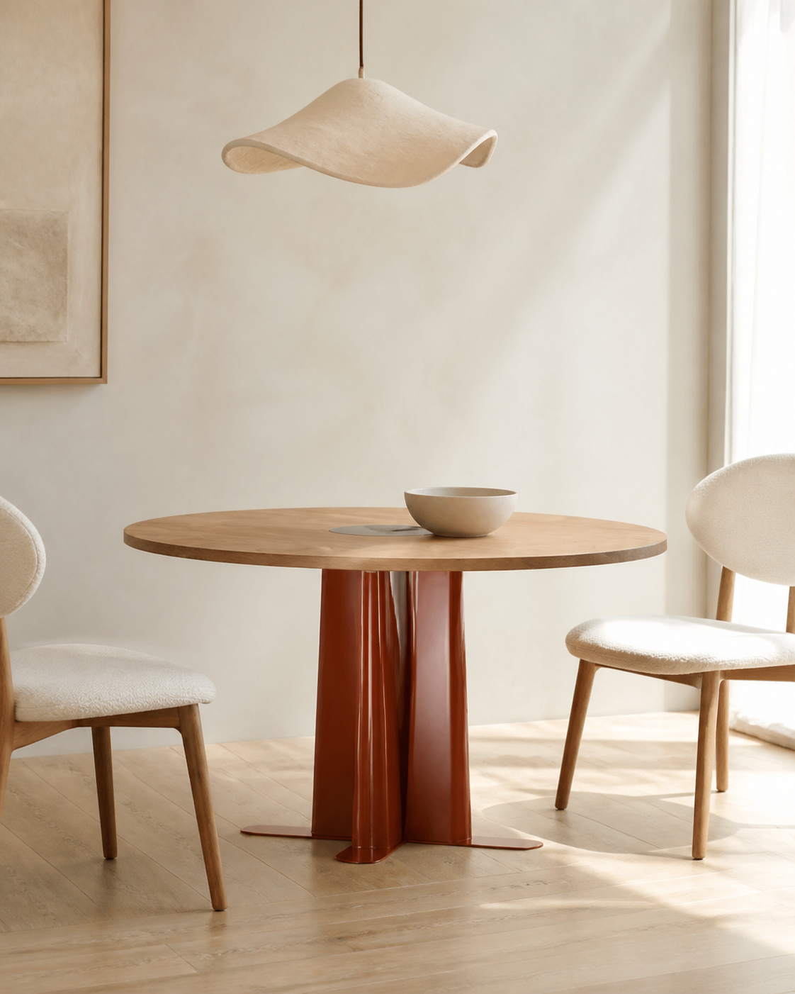Arc Dining Table — styled interior scene