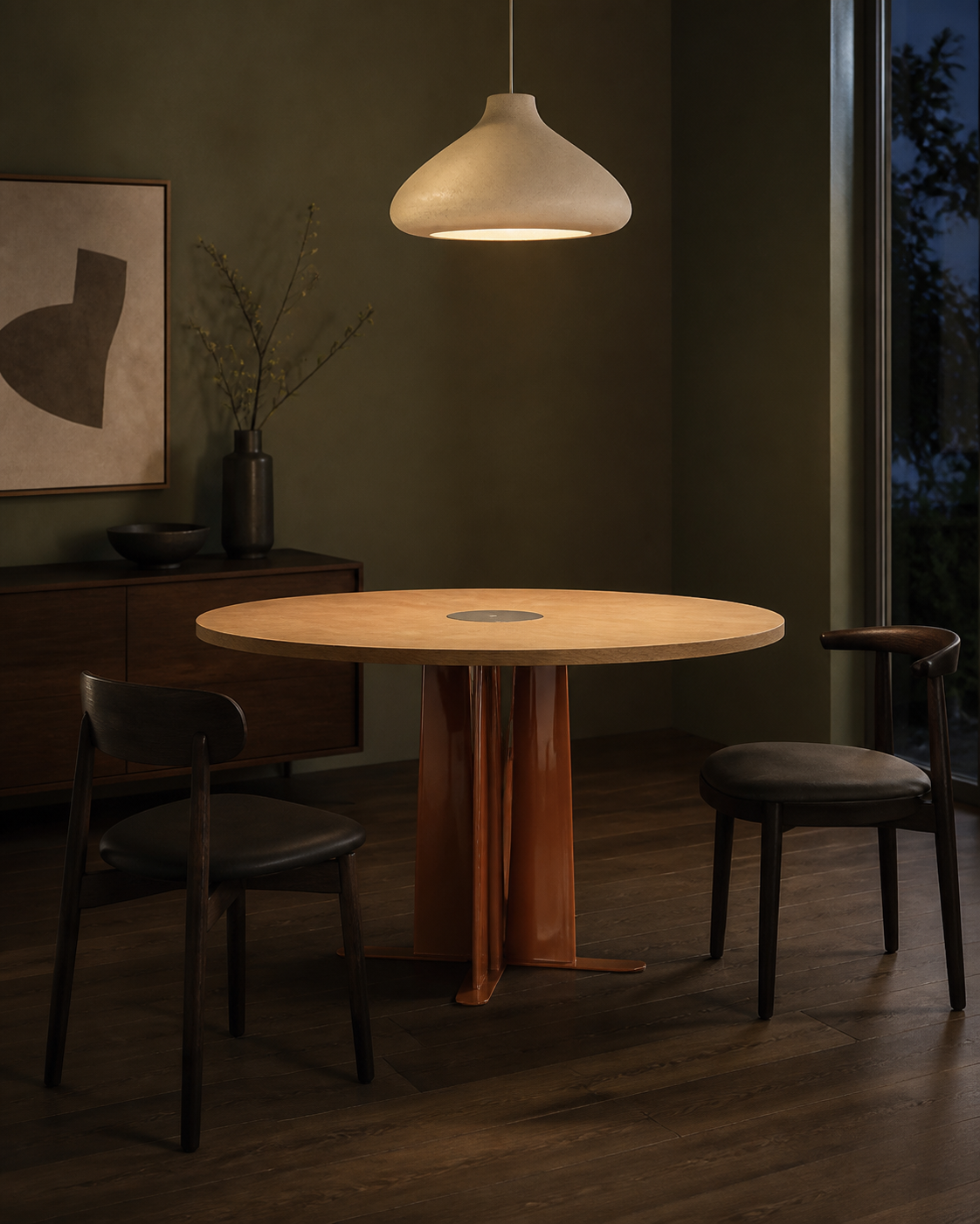 Arc Dining Table — lifestyle interior scene