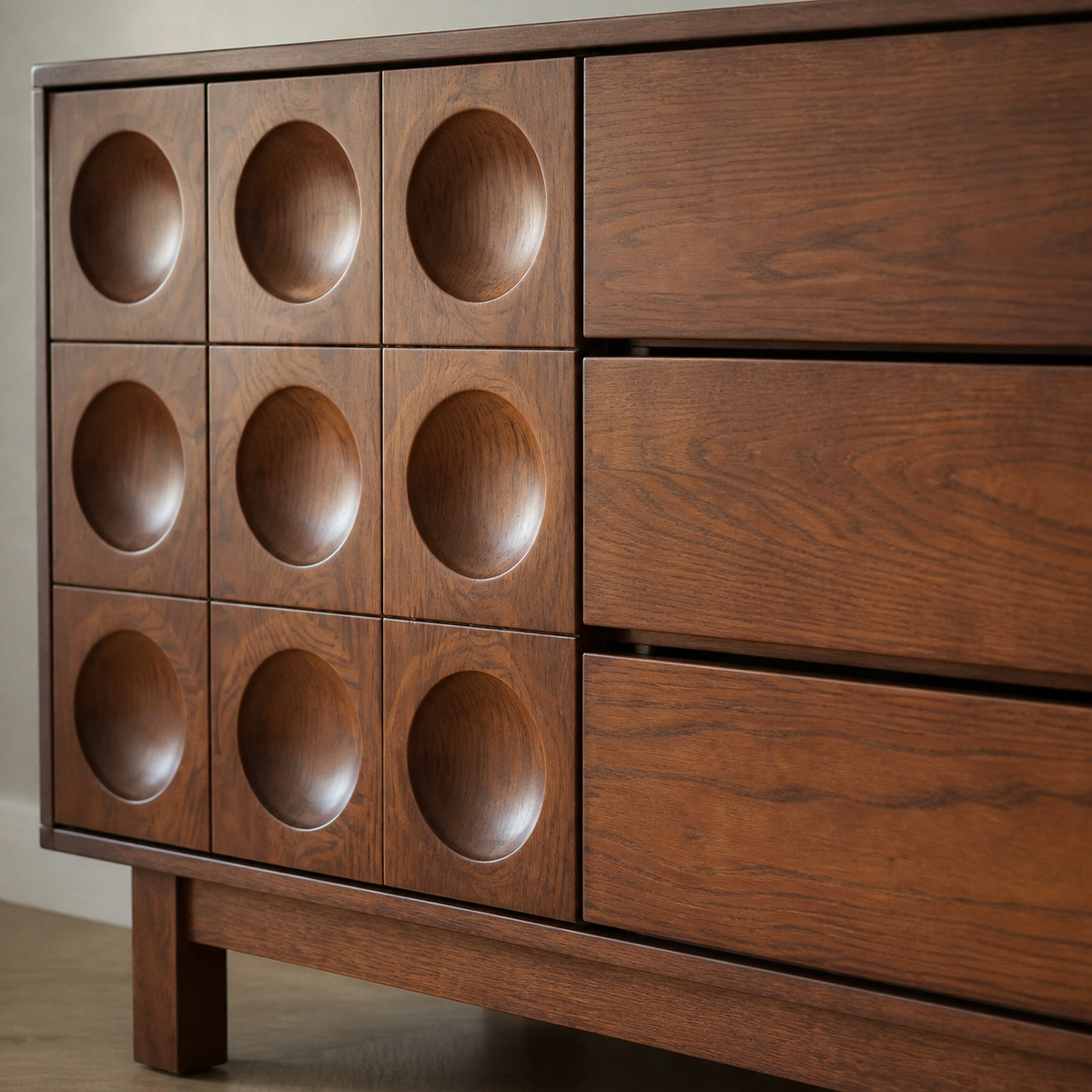 Arc Display Cabinet — material detail
