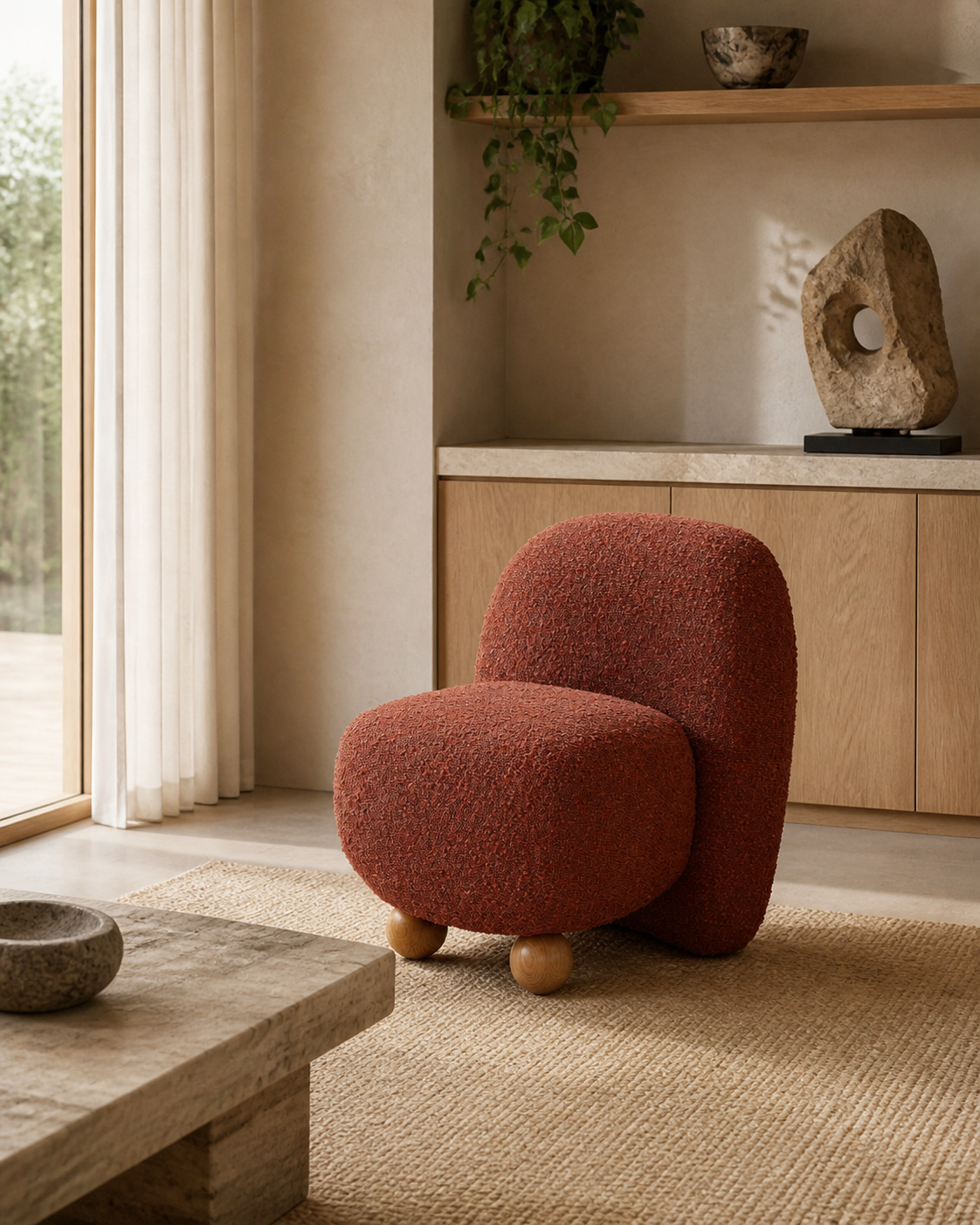 Arc Lounge Chair — styled interior scene