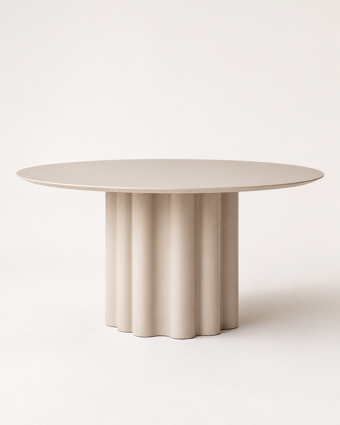 Arc Round Dining Table — front view