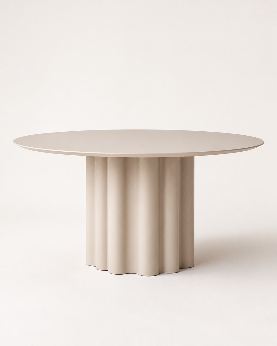 Arc Round Dining Table — front view