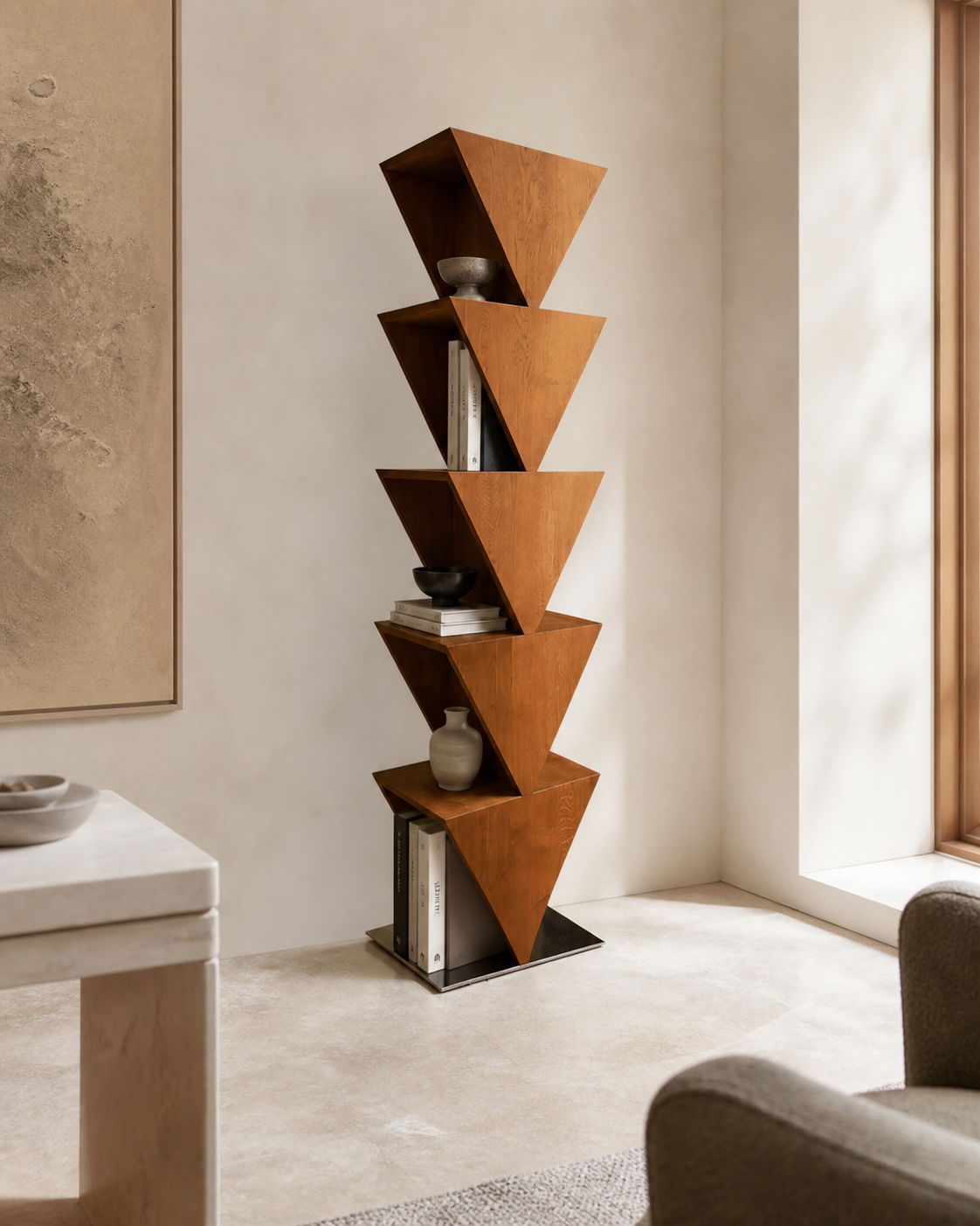 Arc Shelving Unit — styled interior scene