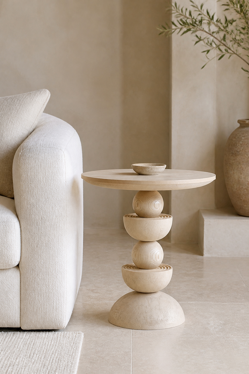 Arc Side Table — styled interior scene