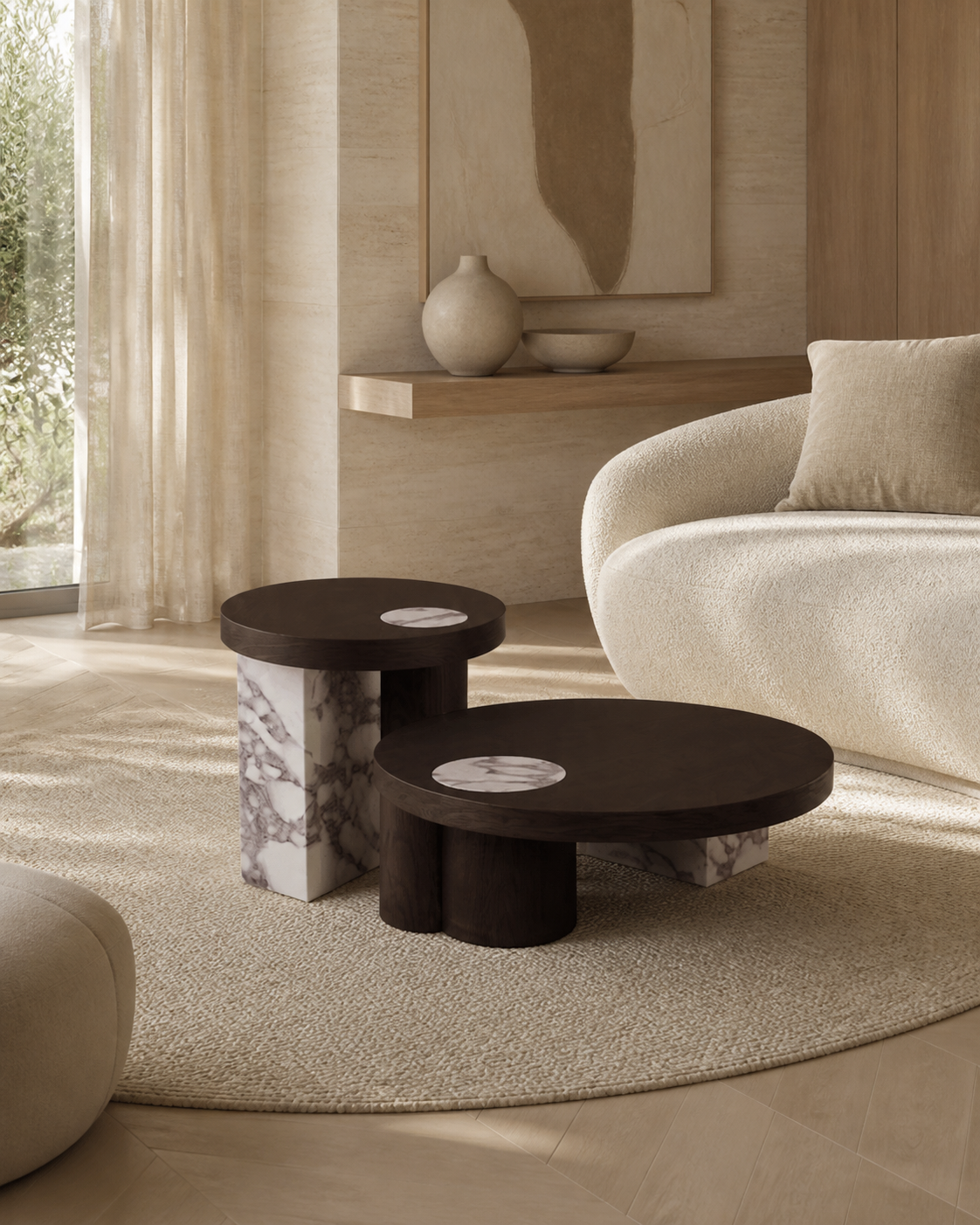 Aster Coffee Table — styled interior scene