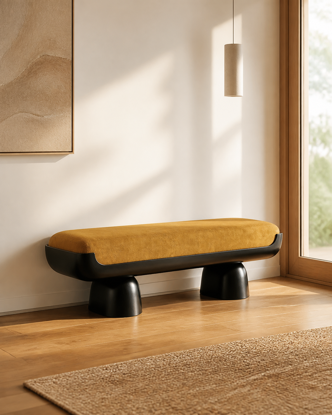 Cove Bench — styled interior scene