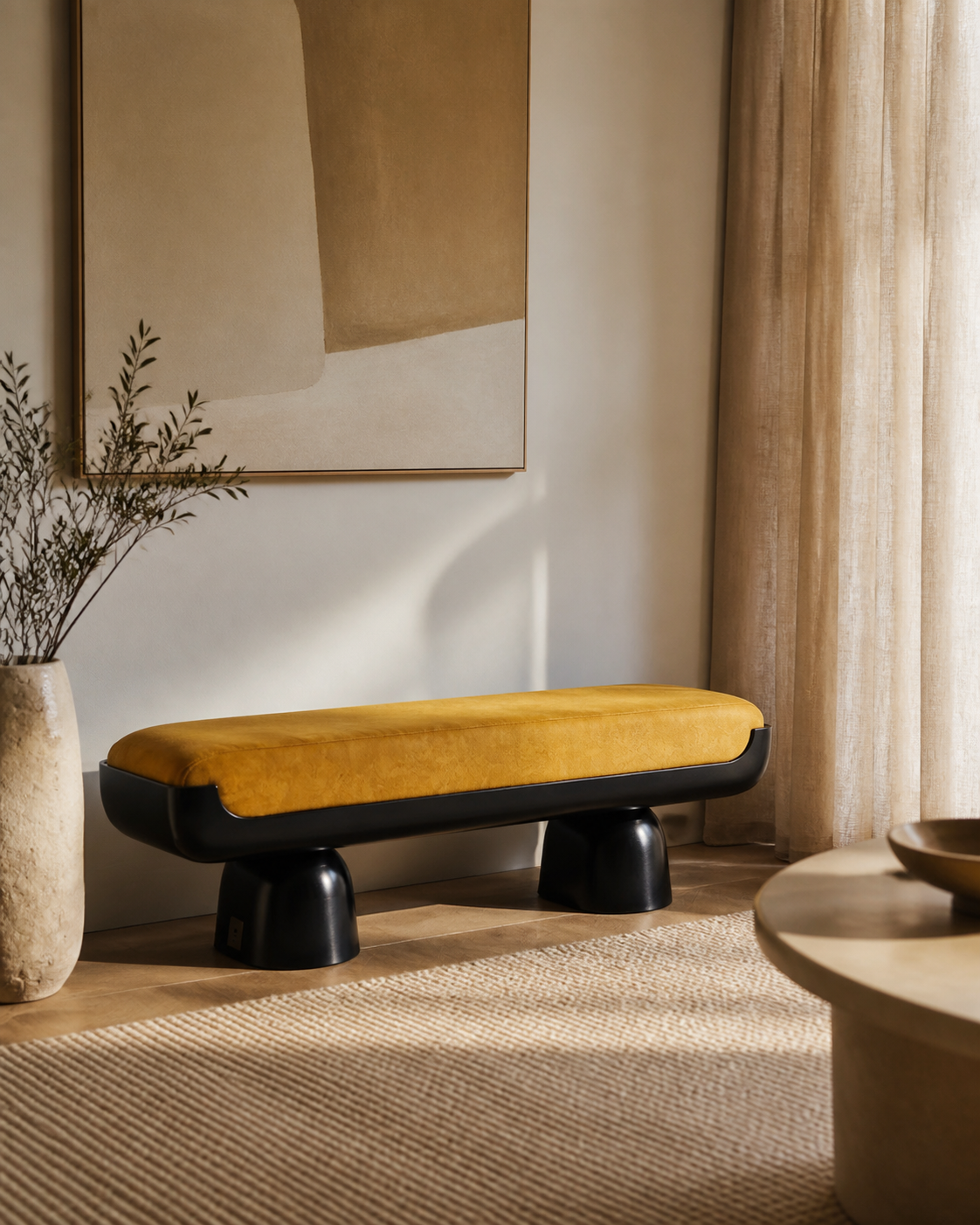 Cove Bench — lifestyle interior scene