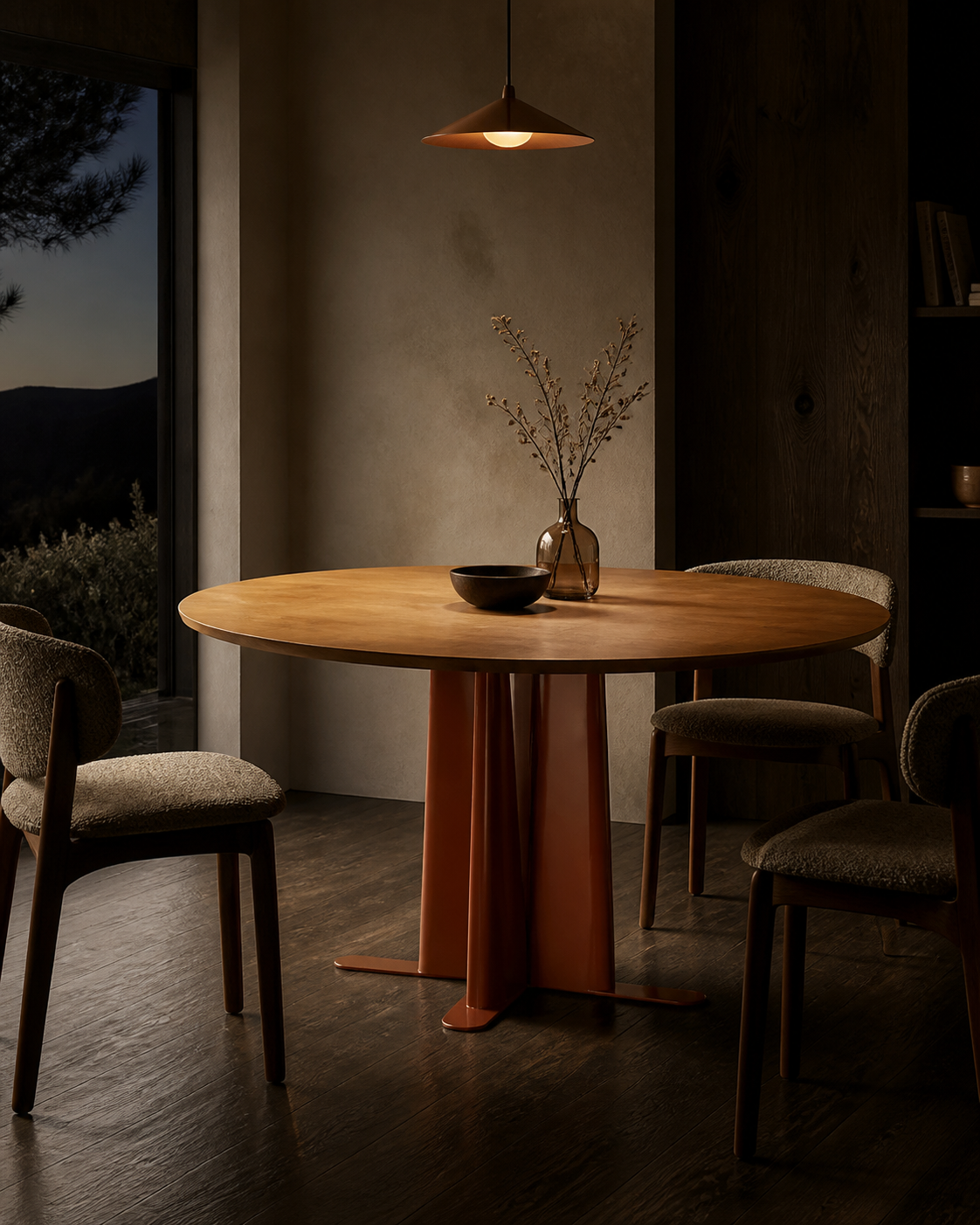 Cove Round Dining Table — lifestyle interior scene