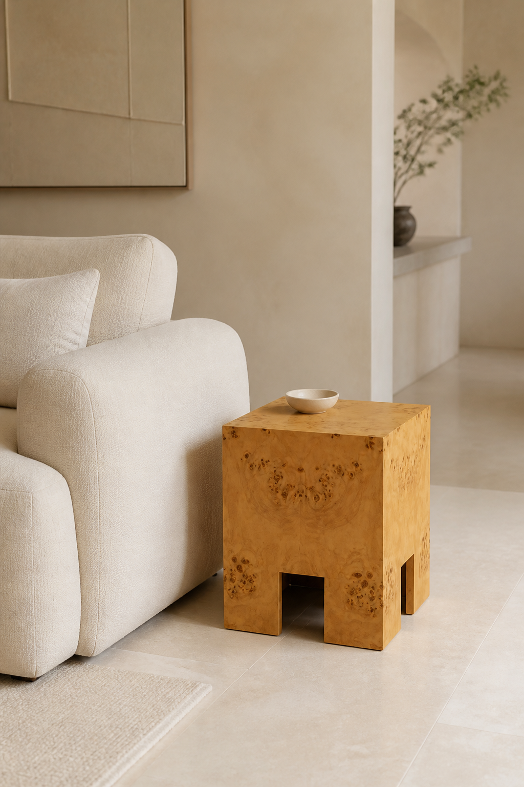 Cove Side Table — styled interior scene