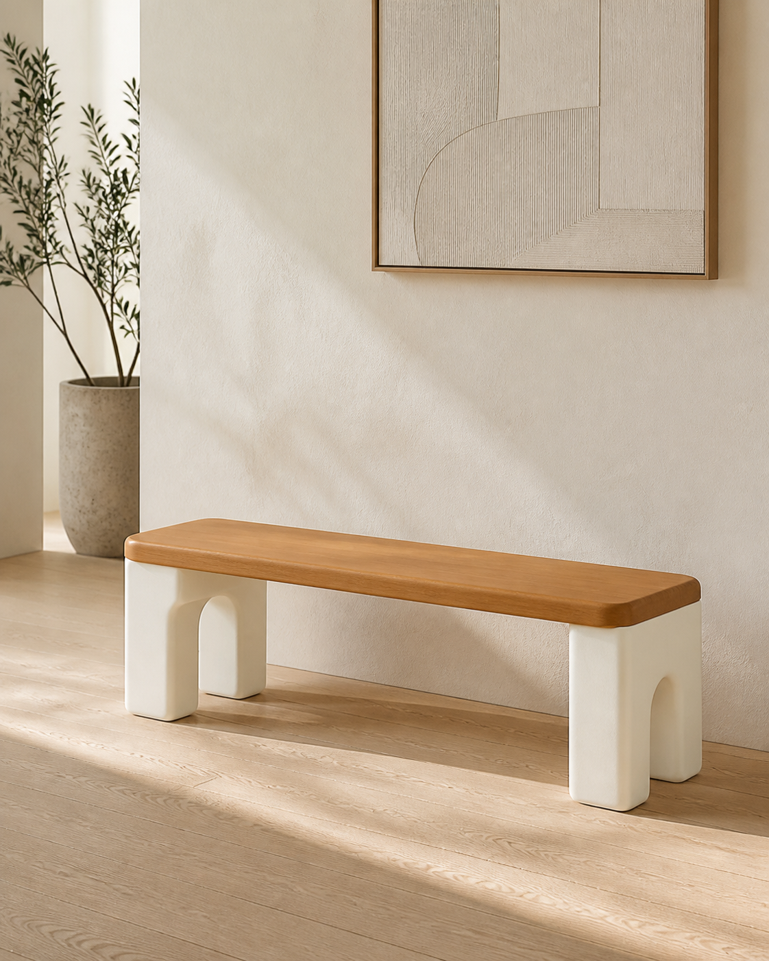 Frame Bench — styled interior scene