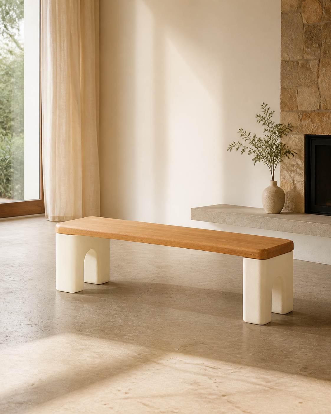 Frame Bench — lifestyle interior scene
