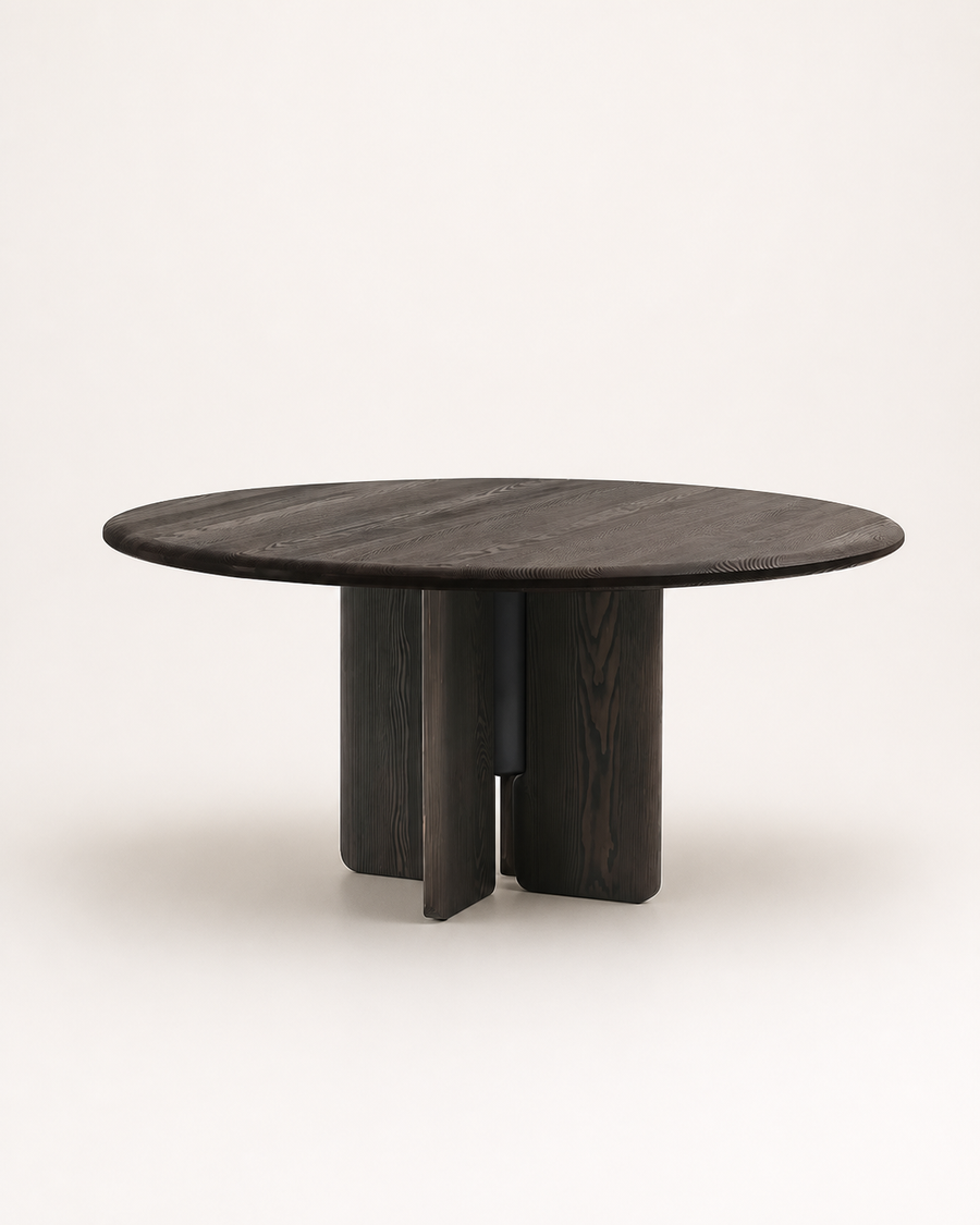 Frame Round Dining Table — front view
