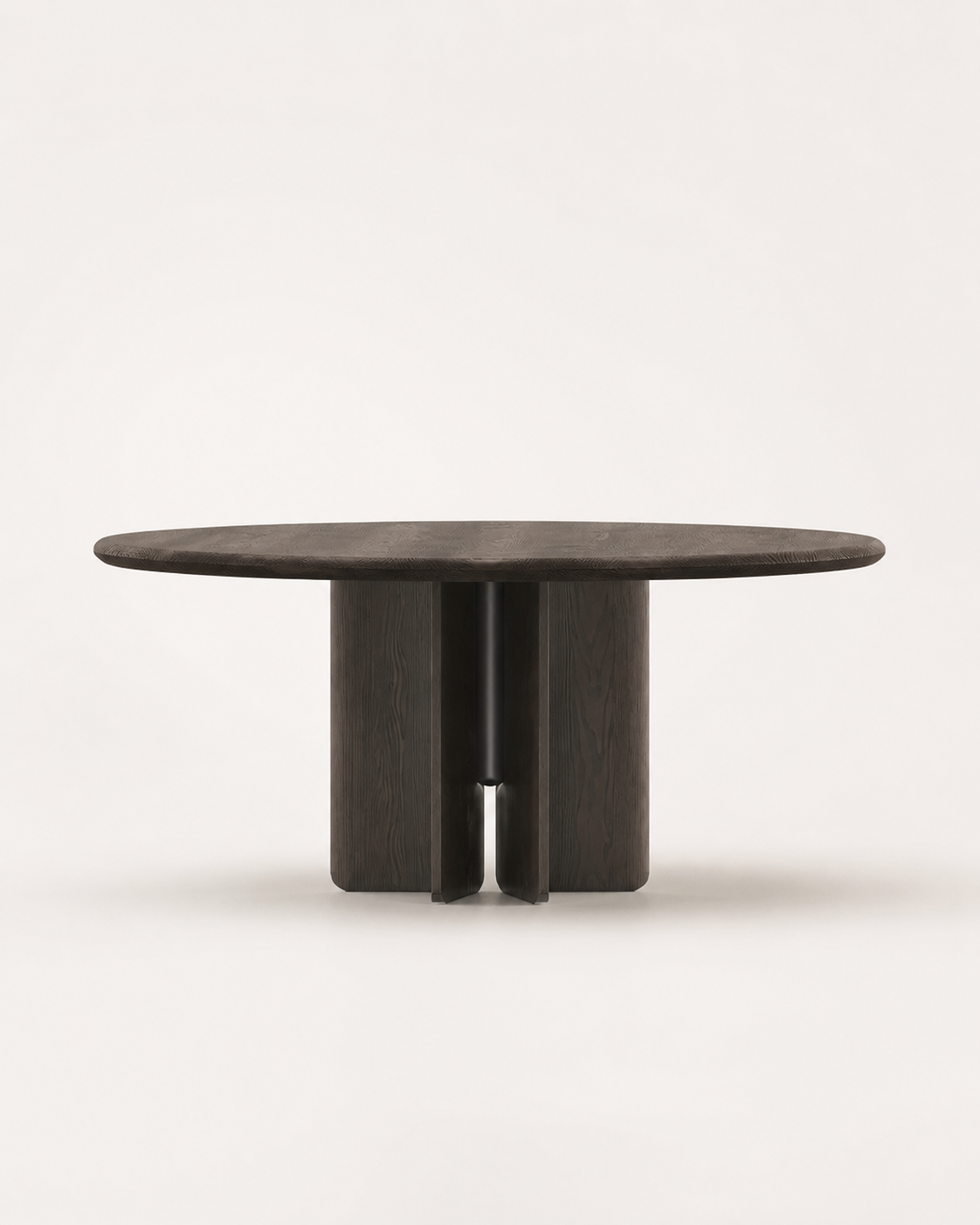 Frame Round Dining Table — side view