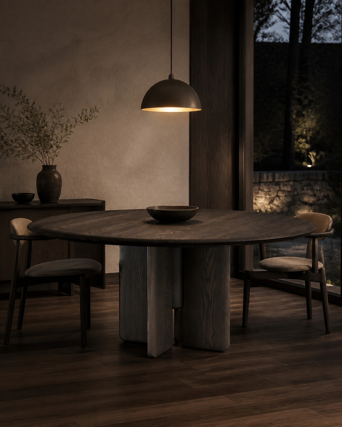Frame Round Dining Table — lifestyle interior scene