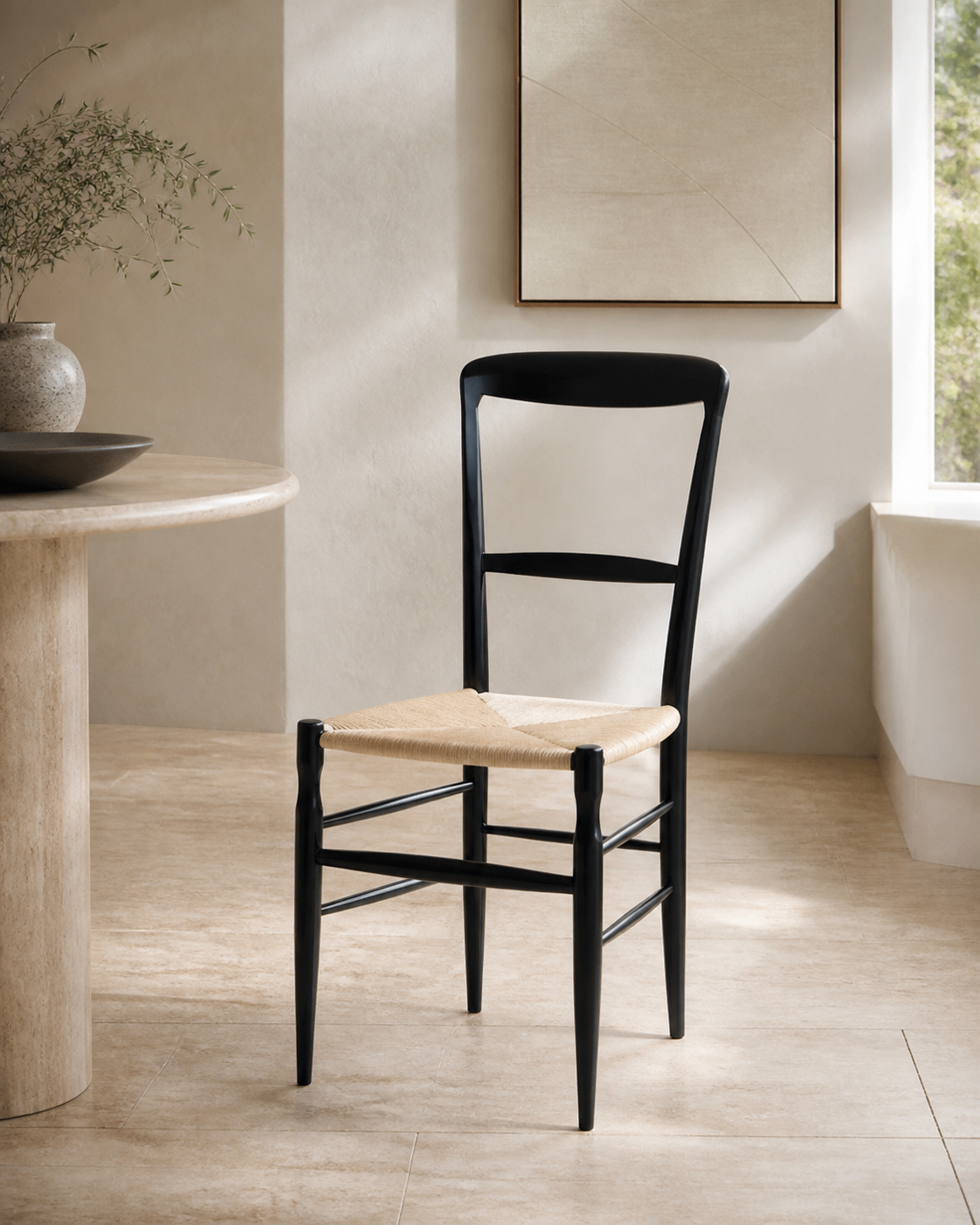 Halo Cane Chair — styled interior scene