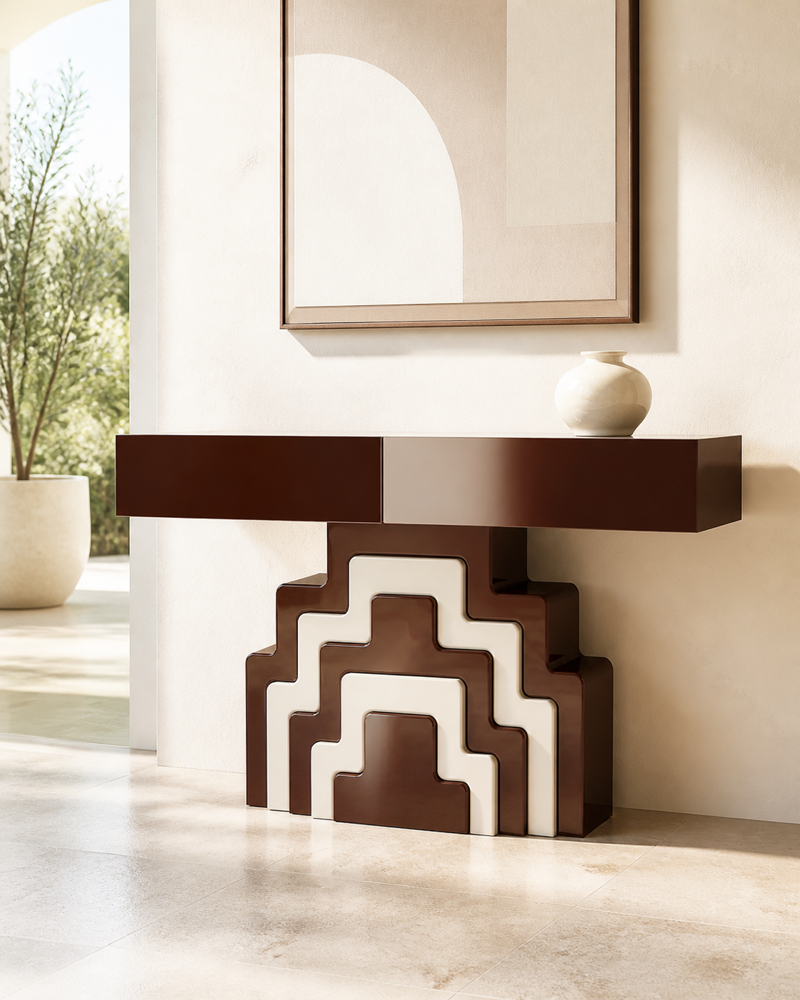 Halo Console Table — styled interior scene