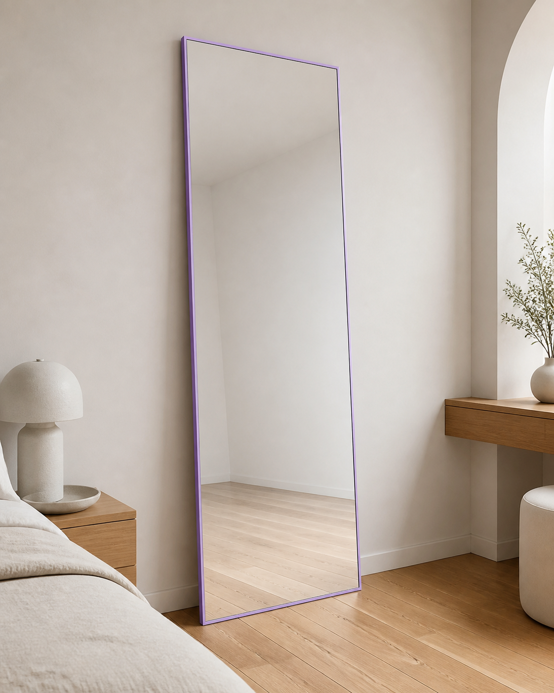 Halo Mirror — styled interior scene