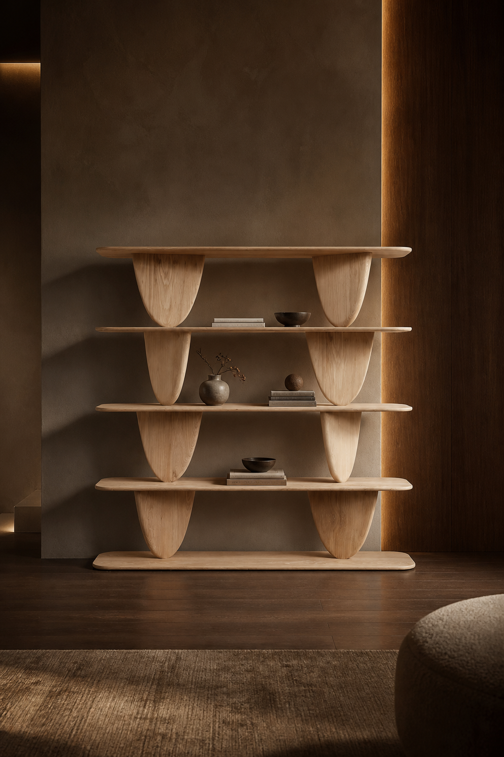 Halo Shelving Unit — lifestyle interior scene
