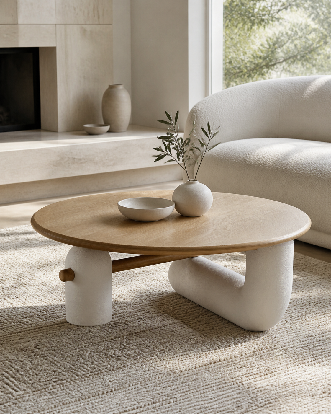 Kora Coffee Table — styled interior scene
