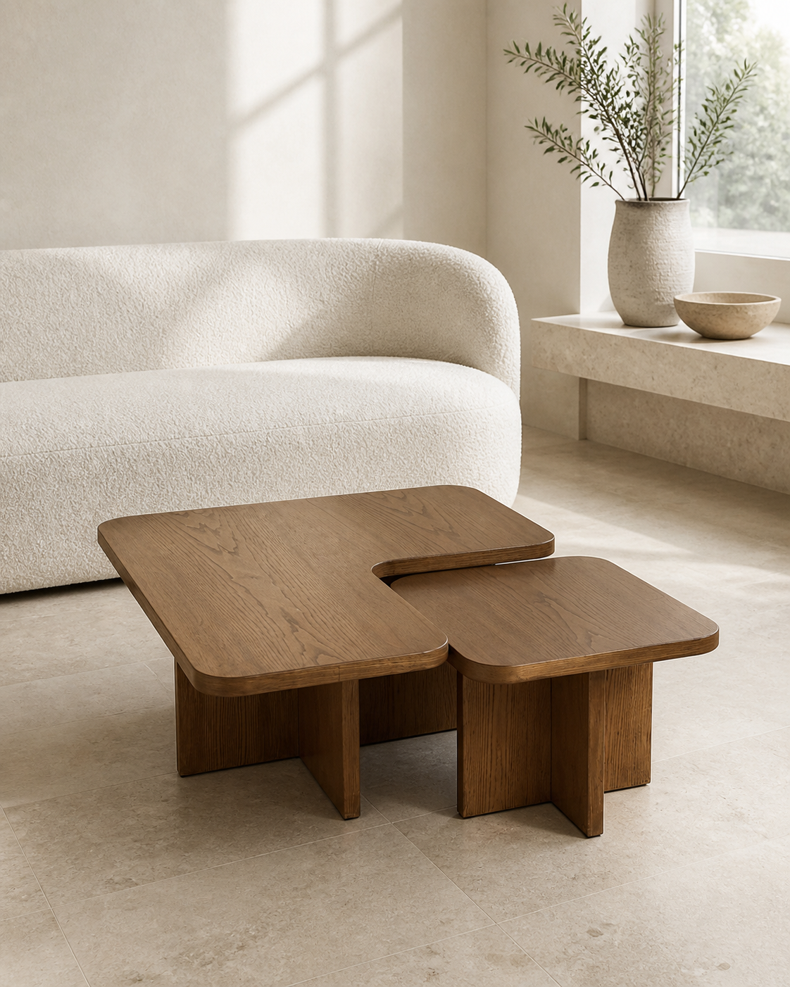 Luma Coffee Table — styled interior scene