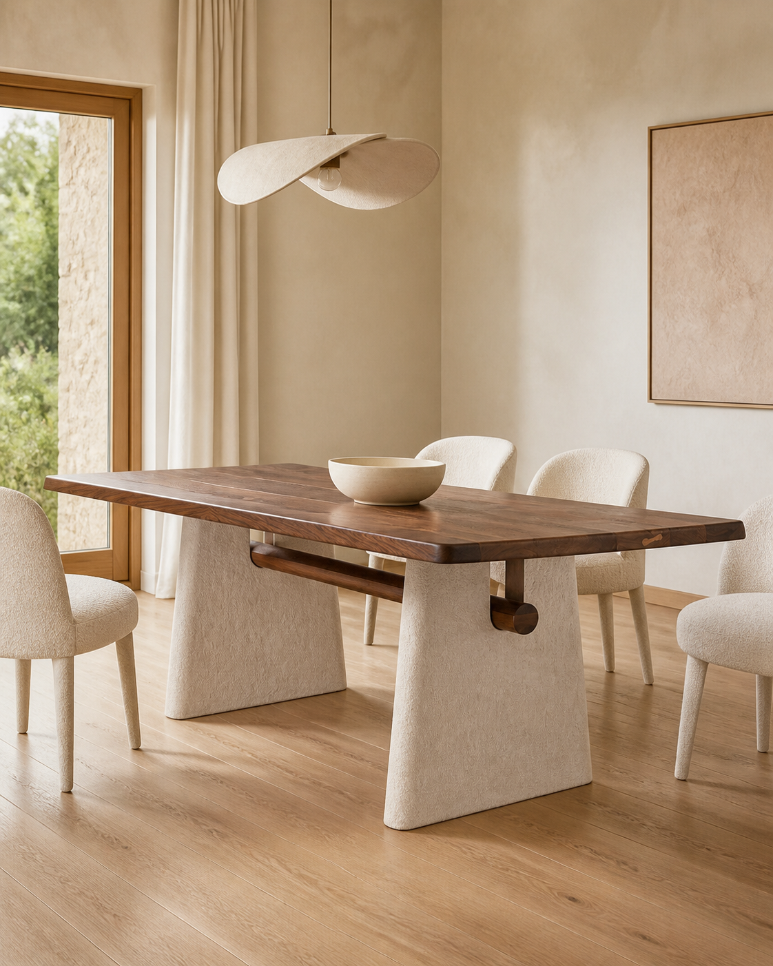 Luma Dining Table — styled interior scene