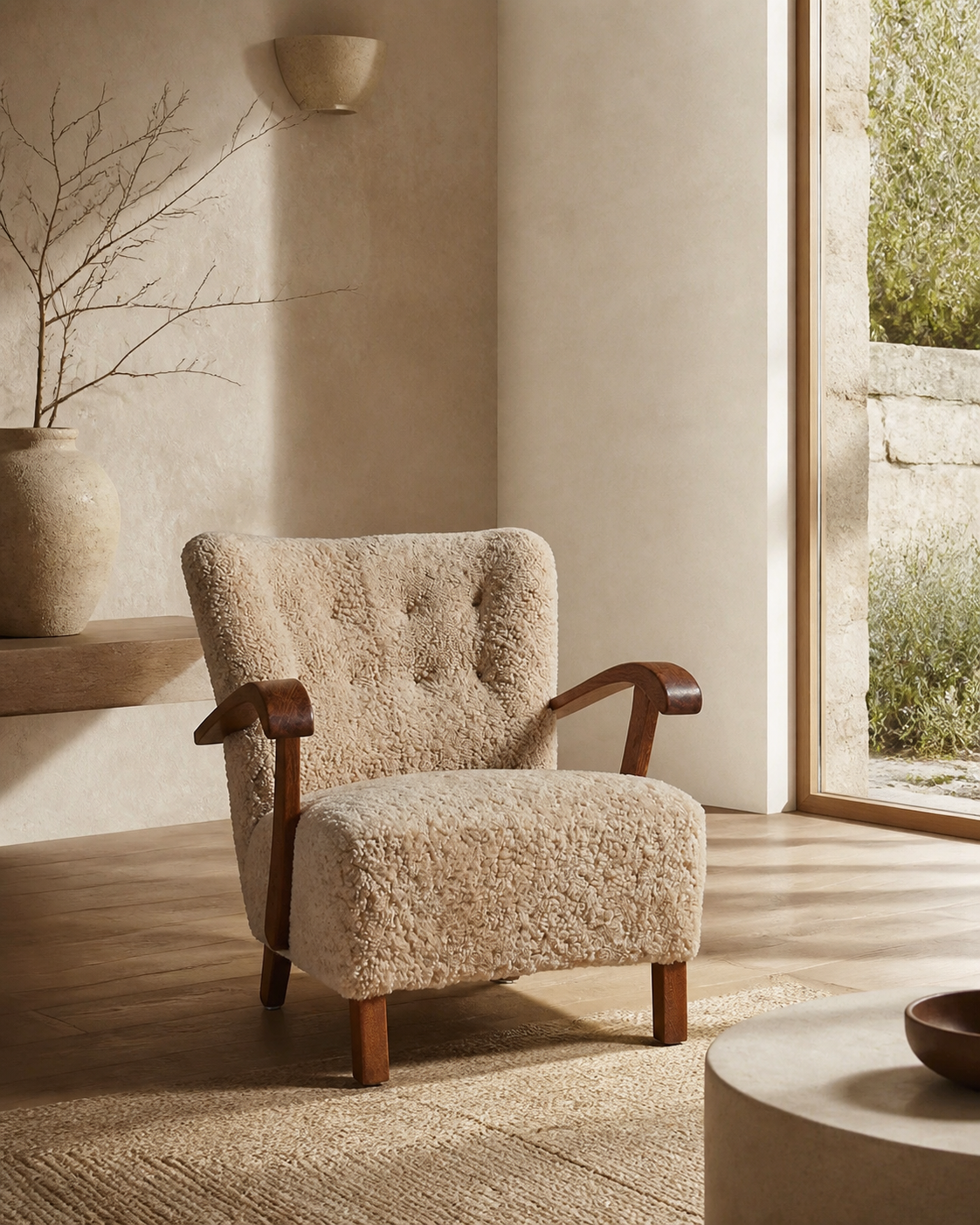 Luma Lounge Chair — styled interior scene