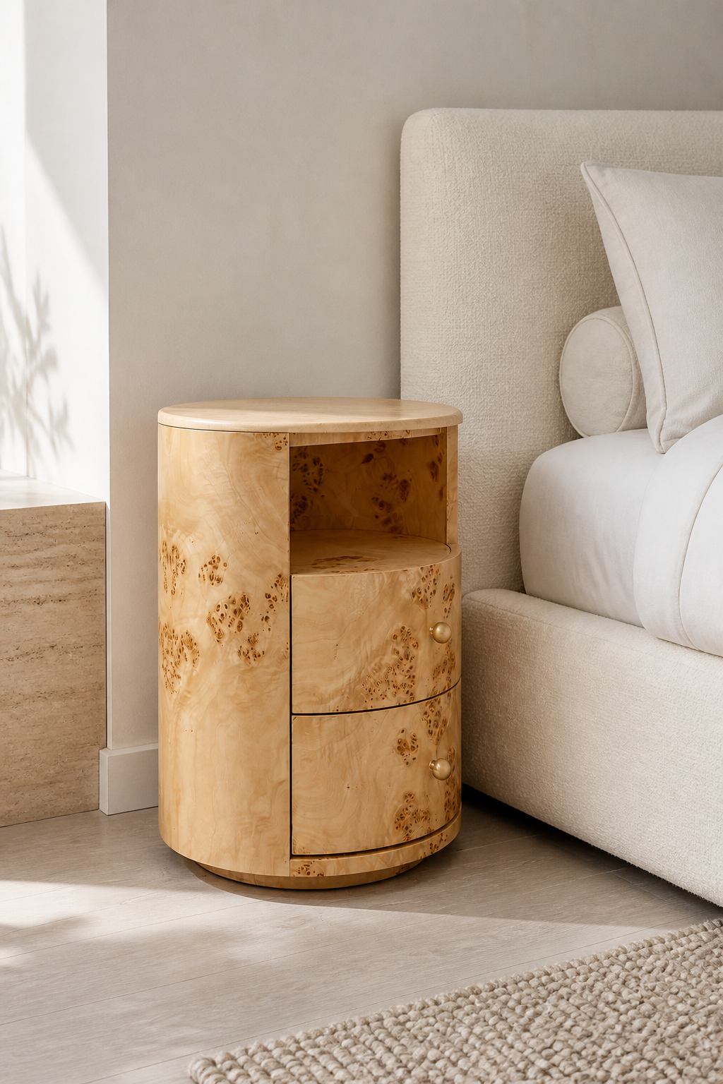 Luma Side Table — styled interior scene