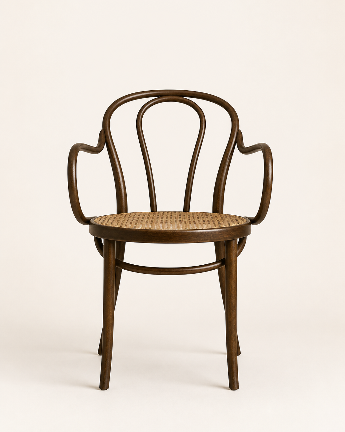 Moss Cane Chair — front view