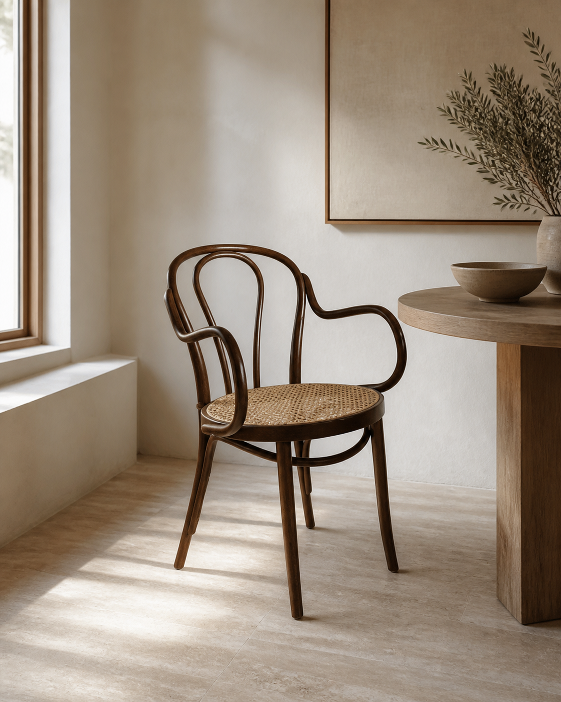 Moss Cane Chair — styled interior scene