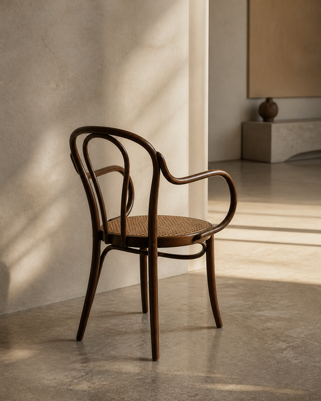 Moss Cane Chair — lifestyle interior scene