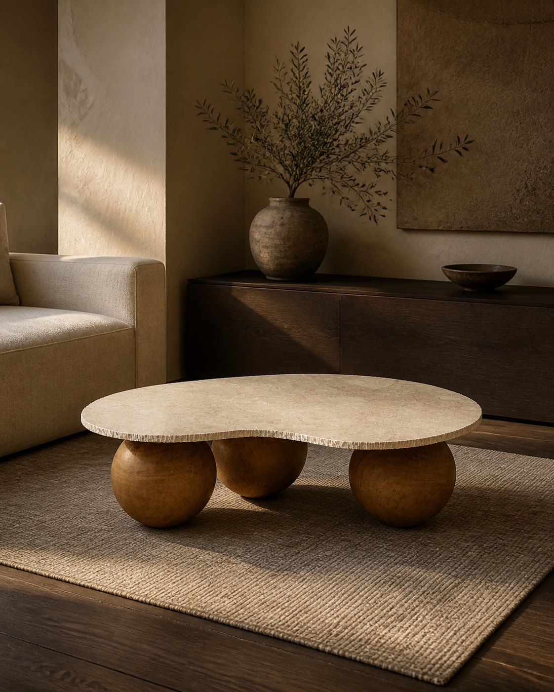 Moss Coffee Table — lifestyle interior scene