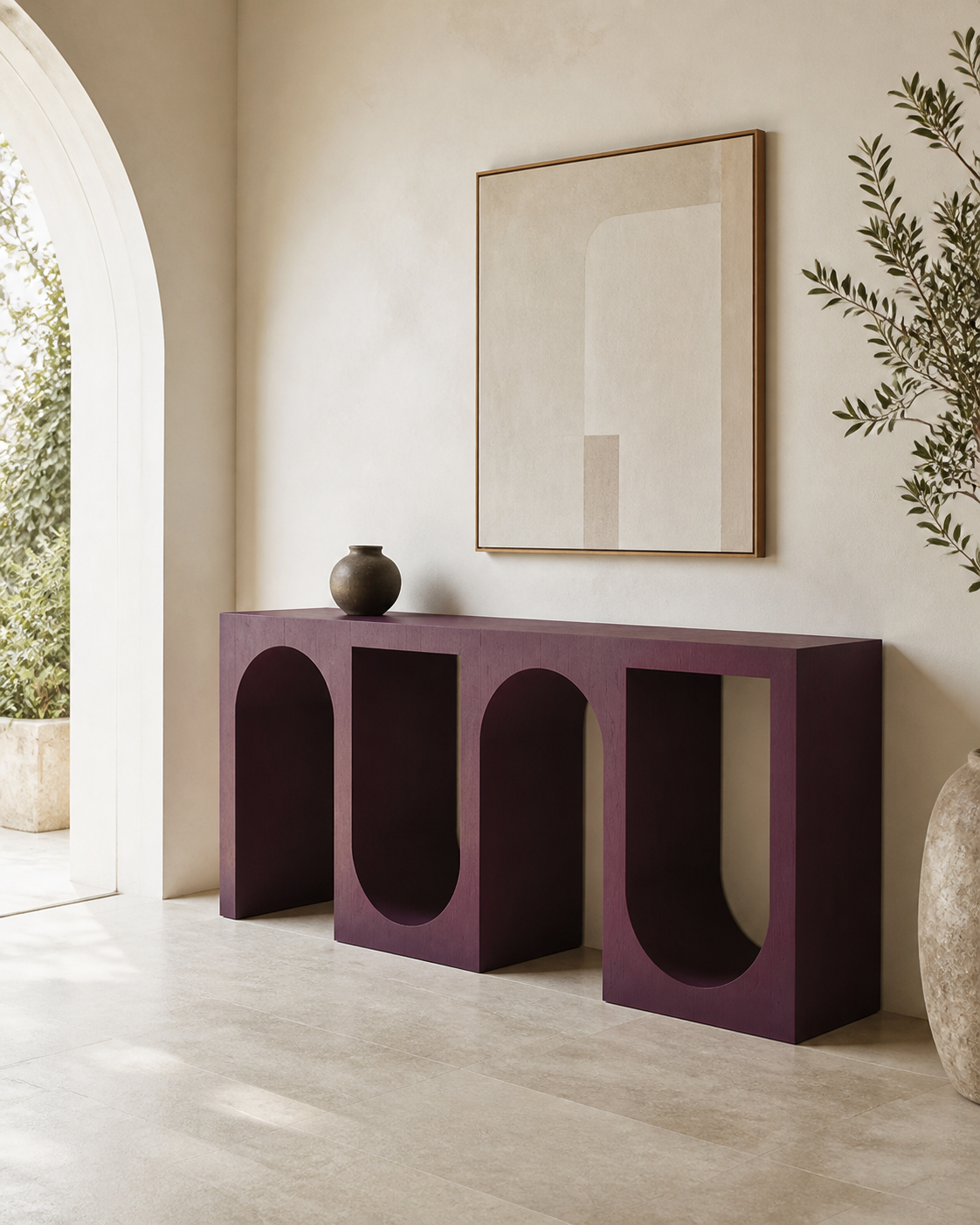 Moss Console Table — styled interior scene