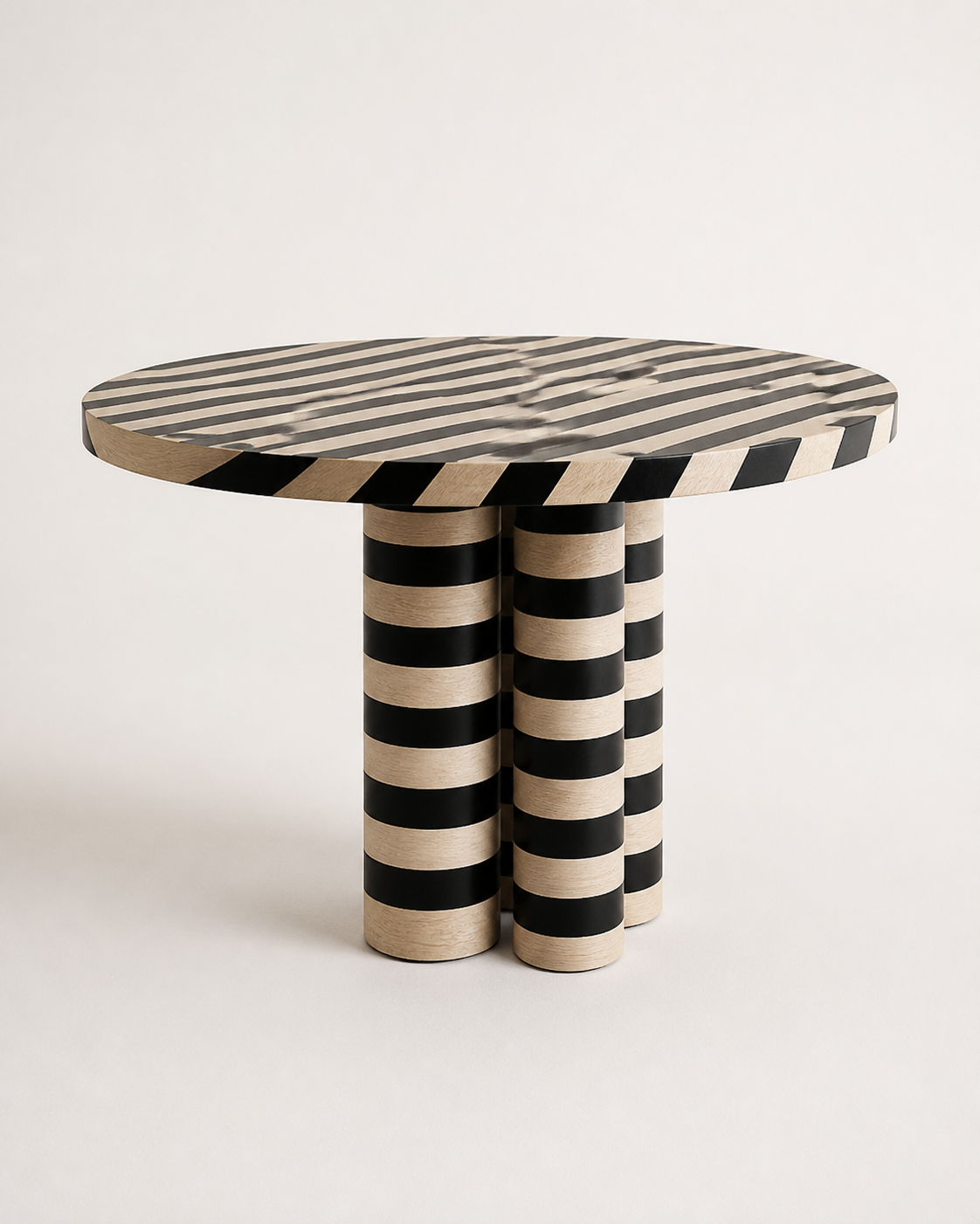 Moss Round Dining Table — back view
