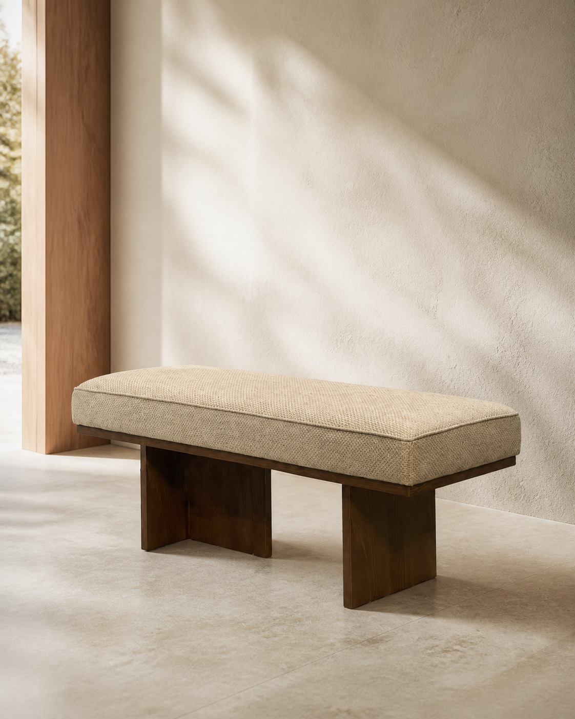 Noma Bench — styled interior scene