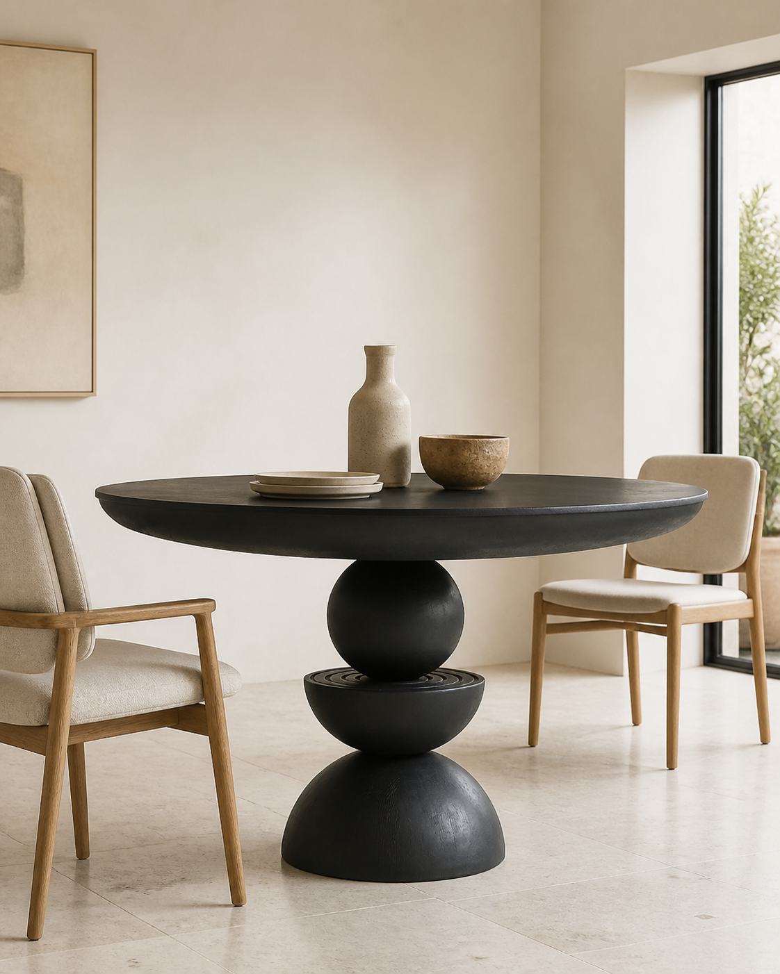 Nook Round Dining Table — styled interior scene