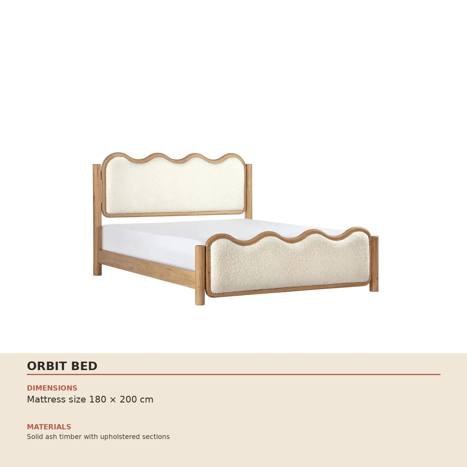 Orbit Bed dimensions and material specification