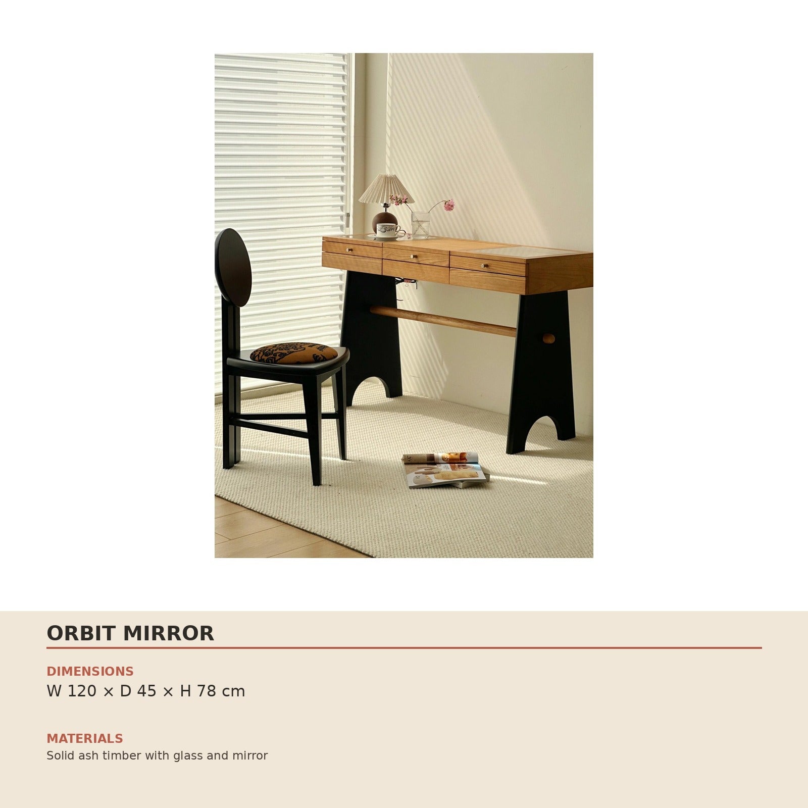 Orbit Mirror dimensions and material specification
