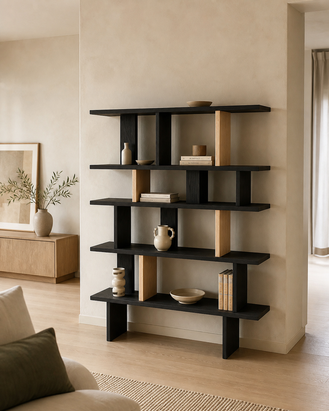 Orbit Shelving Unit — lifestyle interior scene