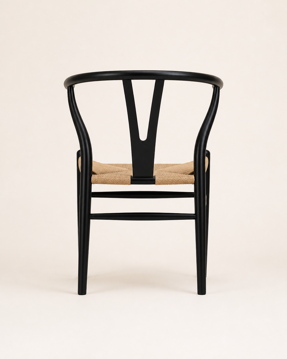 Pebble Cane Chair — back view
