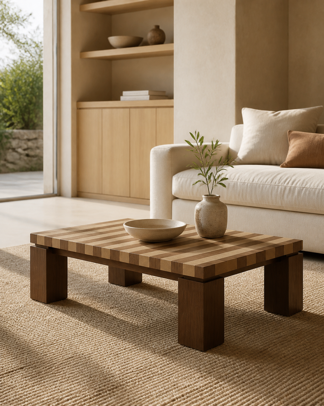 Pebble Coffee Table — styled interior scene