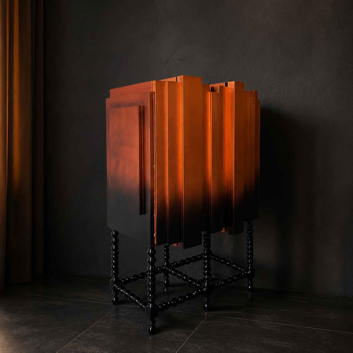 Pebble Display Cabinet — lifestyle interior scene