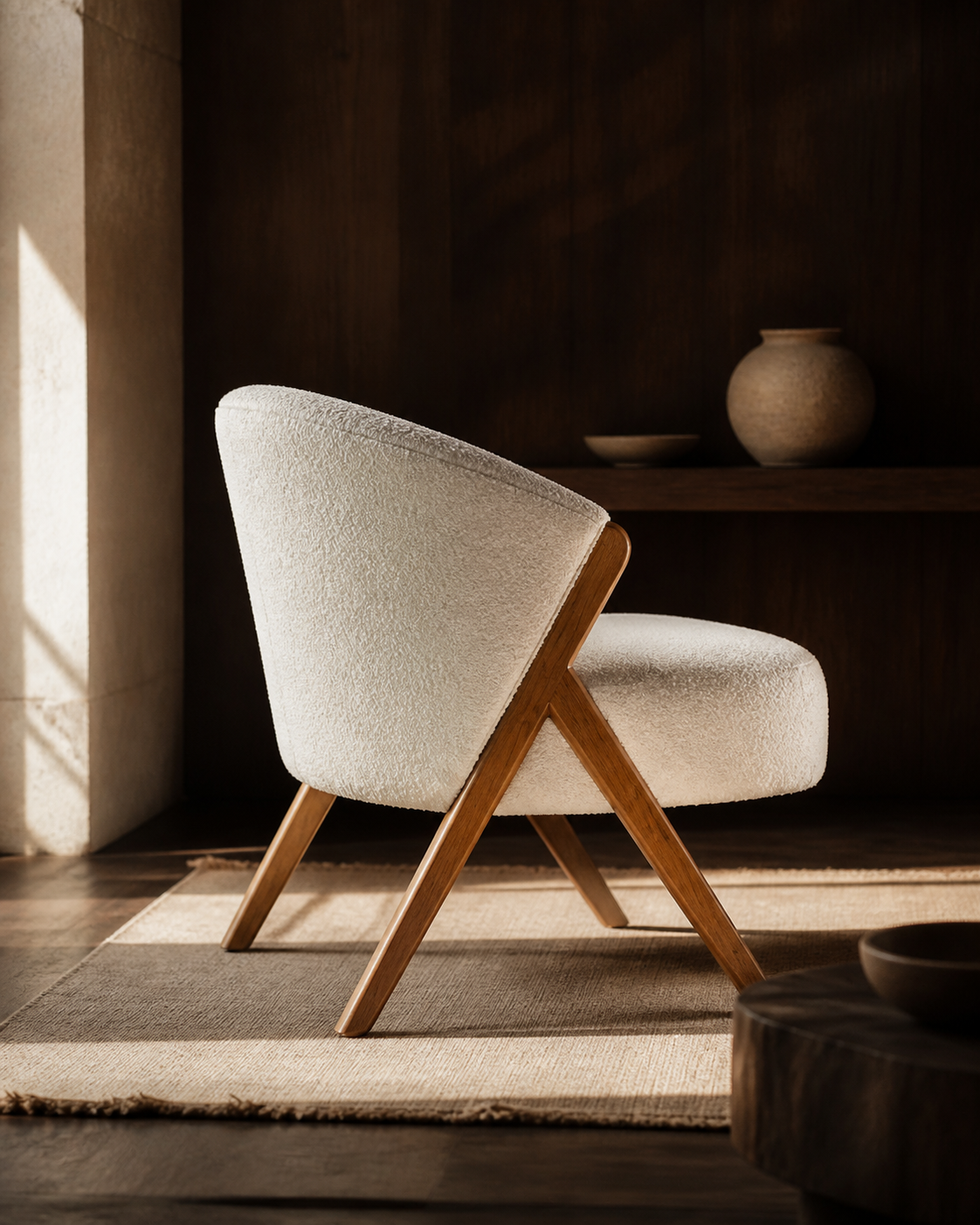 Pebble Lounge Chair — lifestyle interior scene